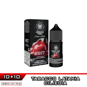 CILIEGIA NERA Mini Shot 10+10 ml D77 Powered by LA TABACCHERIA Crema di Mirtillo