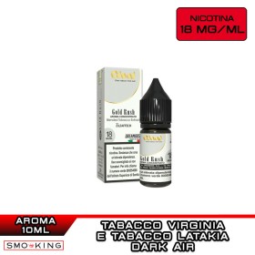GOLD RUSH Leaftech Aroma Concentrato 10ml Nicotina 18mg/ml DREAMODS Tabacco Virginia Latakia Dark Air Cured