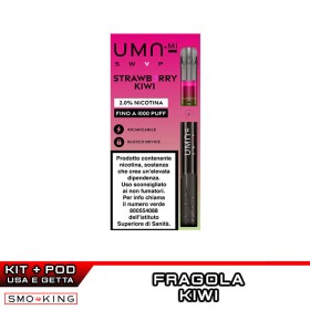 UMA SWAP Kit Pod Mod 1000 Puff UMA.mi + Pod Precaricata STRAWBERRY KIWI Fragola Kiwi