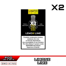 Lemon Lime UMA SWAP Pod Precaricate UMA.mi 2ml - 2 pezzi - Lime Limone