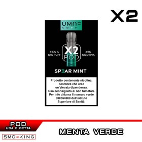 Spear Mint UMA SWAP Pod Precaricate UMA.mi 2ml - 2 pezzi - Menta Piperita