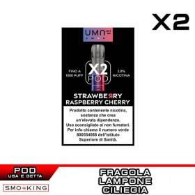 Strawberry Raspberry Cherry UMA SWAP Pod Precaricate UMA.mi 2ml - 2 pezzi - Fragola Lampone Ciliegia