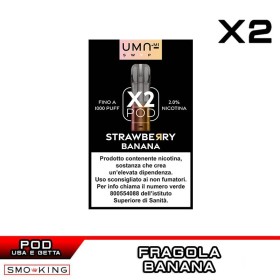 Strawberry Banana UMA SWAP Pod Precaricate UMA.mi 2ml - 2 pezzi - Fragola Banana