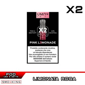 Pink Lemonade UMA SWAP Pod Precaricate UMA.mi 2ml - 2 pezzi - Limonata Frutti Rossi