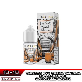 THE SECRET BARREL SALTED CARAMEL Mini Shot 10+10 ml FLAVOURAGE Tabacco Ry4 Crema Vaniglia Butterscotch Caramello Salato