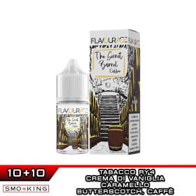 THE SECRET BARREL COFFEE Mini Shot 10+10 ml FLAVOURAGE Tabacco Ry4 Crema Vaniglia Caramello Butterscotch Caffè