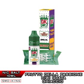 DK Salts KIWI GUAVA PASSION FRUIT Liquido Pronto Sali di Nicotina 10ml DONUT KING Kiwi Guava Frutto Passione
