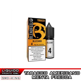 BLIZZARD 10ml Liquido Pronto Nicotina BLENDFEEL Tabacco Americano Menta Ice