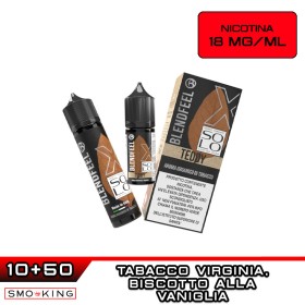 TEDDY SOLO X60 Liquido Shot 10ml (10+50) BLENDFEEL Tabacco Virginia Biscotto alla Vaniglia
