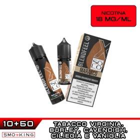 MARASCO SOLO X60 Liquido Shot 10ml (10+50) BLENDFEEL Tabacco Virginia Burley Cavendish Marasca Vaniglia