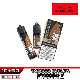 LINGOTTO SOLO X60 Liquido Shot 10ml (10+50) BLENDFEEL Tabacco Burley Cioccolato Nocciola