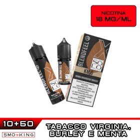 KM 0 SOLO X60 Liquido Shot 10ml (10+50) BLENDFEEL Tabacco Virginia Burley Menta