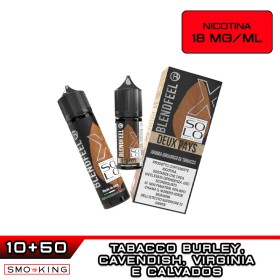 DEUX PAYS SOLO X60 Liquido Shot 10ml (10+50) BLENDFEEL Tabacco Virginia Burley Cavendish Calvados