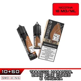 CHE GUSTO SOLO X60 Liquido Shot 10ml (10+50) BLENDFEEL Sigaro Cubano Tabacco Virginia Dark Fire Cured