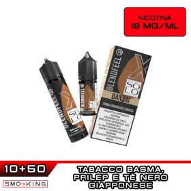 BANZAI SOLO X60 Liquido Shot 10ml (10+50) BLENDFEEL Tabacco Basma Prilep Tè Nero