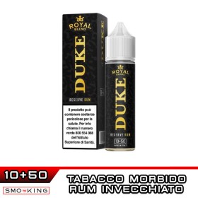 DUKE RESERVE RUM Aroma Shot 10 ml in 60 ml ROYAL BLEND Tabacco Rum