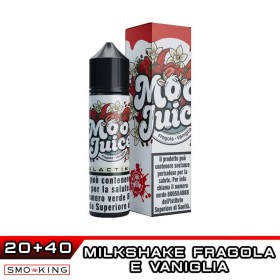 MOO JUICE FRAGOLA E VANIGLIA Aroma Shot 20 ml GALACTIKA Milkshake Vaniglia Fragola