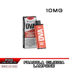 OVA STRAWBERRY CHERRY RASPBERRY ZELTU X3 Pod Usa e Getta ZELTU VAPES 1 Pezzo