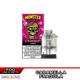 STRAWBERRY CANDY Pod Usa e Getta MONSTER PUFF 1 Pezzo