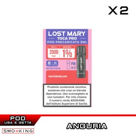 WATERMELON Lost Mary TOCA POD PRO Usa e Getta Elfbar 2 Pezzi Anguria