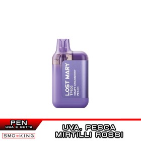 GRAPE CRANBERRY PEACH Lost Mary TP800 Sigaretta Usa e Getta Elfbar - 800 Puff Uva Mirtillo Rosso Pesca