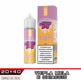 TRIPLE APPLE ICE Vapor Bar Aroma 20 ml Reload Vape Tripla Mela Ice
