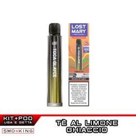 Lost Mary GLAYCE Kit YELLOW 500mAh + Pod LEMON ICE TEA Elfbar