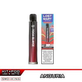 Lost Mary GLAYCE Kit Batteria Ricaricabile 500mAh RED + Pod WATERMELON Elfbar