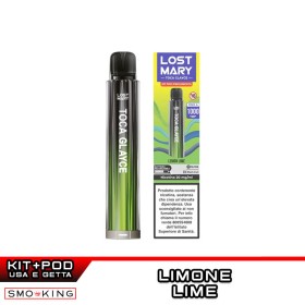 Lost Mary GLAYCE Kit Batteria Ricaricabile 500mAh GREEN + Pod LEMON LIME Elfbar