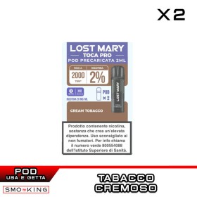 Lost Mary Toca PRO CREAM TOBACCO 10mg | Pod Usa e Getta Elfbar