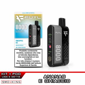 FUYL 8000 Kit PINEAPPLE ICE 8000 Puffs | Dinner Lady 650mAh