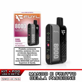 FUYL 8000 Kit MANGO PASSION 8000 Puffs | Dinner Lady 650mAh