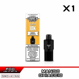 MANGO ICE Velto K10 Pod Usa e Getta 10ml Dinner Lady 1 Pezzo Mango Ice
