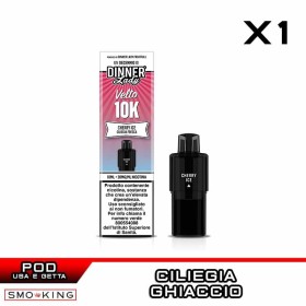 CHERRY ICE Velto K10 Pod Usa e Getta 10ml Dinner Lady 1 Pezzo Ciliegia Ice