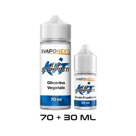 KIT BLU 100 ml - Base Scomposta 70/30 SVAPONEXT (70ml+30ml)