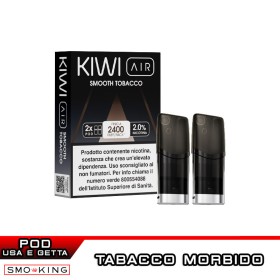 SMOOTH TOBACCO Pod Precaricate KIWI AIR 2 Pezzi Tabacco Morbido