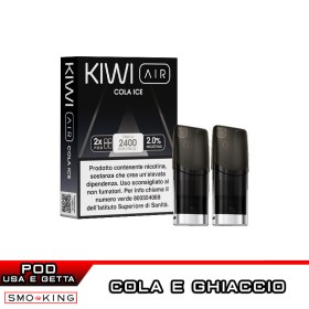 COLA ICE Pod Precaricate KIWI AIR 2 Pezzi Cola Ice