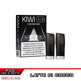 COCONUT MILK Pod Precaricate KIWI AIR 2 Pezzi Latte di Cocco