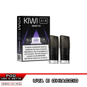 GRAPE ICE Pod Precaricate KIWI AIR 2 Pezzi Uva Ice