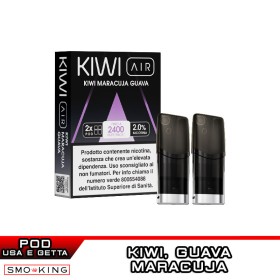 KIWI MARACUJA GUAVA Pod Precaricate KIWI AIR 2 Pezzi Guava Kiwi Maracuja