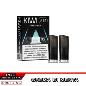 MINT CREAM Pod Precaricate KIWI AIR 2 Pezzi Crema di Menta