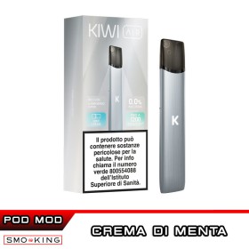 KIWI AIR Kit Completo PLATINUM SILVER Pod MINT CREAM Kiwi Vapor Crema di Menta