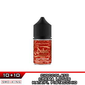 IVORY EDITION Dubai Chocolate Mini Shot 10+10 ml Goldwave Cioccolato Crema Lotus Pistacchio Kataifi