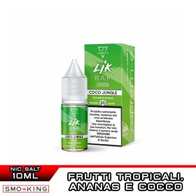 COCO JUNGLE LIK BAR Liquido Pronto 10ml Sali Nicotina SUPREM-E Frutta Esotica Cocco Tropicale