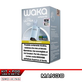 WAKA SoMatch Ultra Kit Ricaricabile 440mAh (LIGHT BLUE) + Pod TROPICAL MANGO