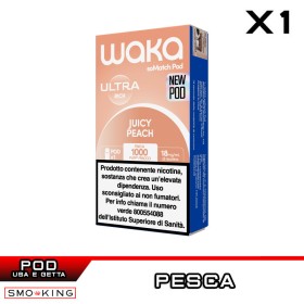 JUICY PEACH WAKA SoMatch Ultra POD Usa e Getta 2ml RELX 1 Pezzo Pesca