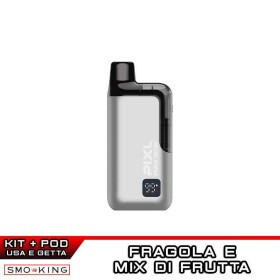 PIXL MAX 20K Full Kit Silver + Pod STRAWBERRY BURST (20000 Puff) - 1 Pezzo