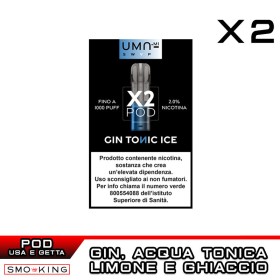 Gin Tonic Ice UMA SWAP Pod Precaricate UMA.mi 2ml - 2 pezzi - Gin Tonic Limone Ice