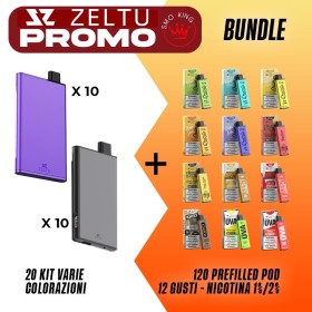 ZELTU PROMO Opening Bundle (10 Zeltu X3 - 10 Zeltu X3 Plus - 120 Pod Precaricate)