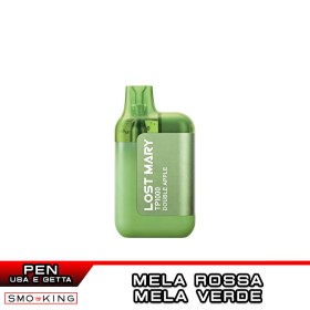 DOUBLE APPLE Lost Mary TP1000 Sigaretta Usa e Getta Elfbar - 1000 Puff Mela Rossa Mela Verde
